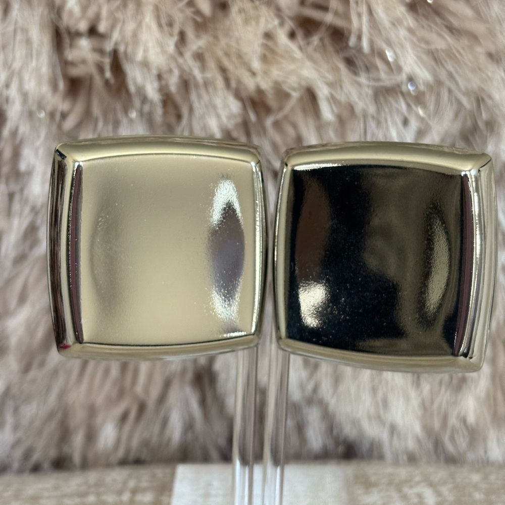 Silver Square Earrings - image 1